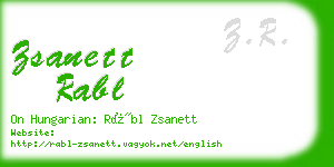 zsanett rabl business card